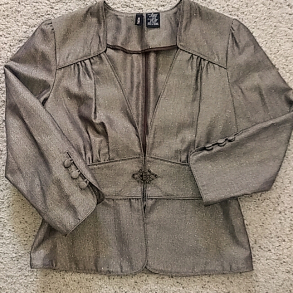 Mix it Brown 3/4 Sleeves Jacket